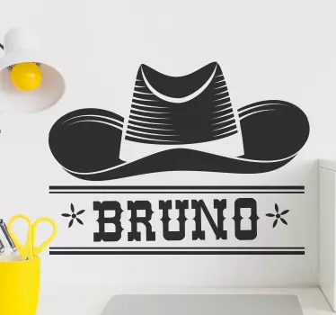 Cowboy hat wall decal - TenStickers