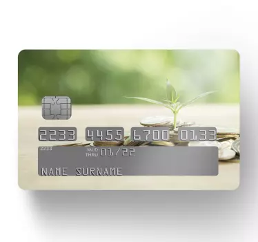 Credit card sticker for contemporary payment card - TenStickers