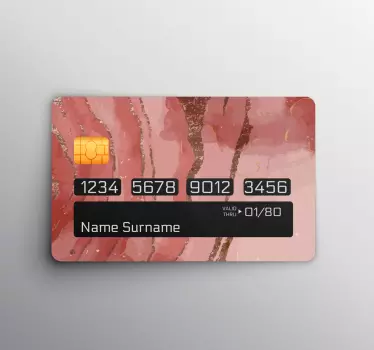 Credit card sticker sophisticated card layout - TenStickers