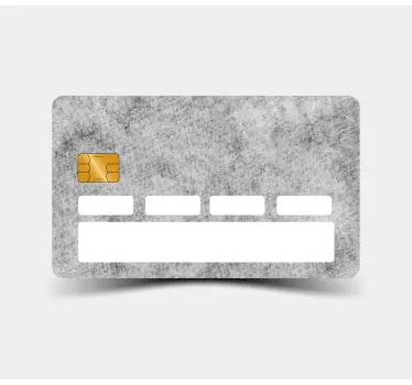 Credit card sticker with textured card design - TenStickers
