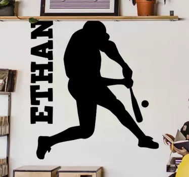 Cricket batsman player Custom Sticker - TenStickers
