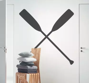 Crossed Ores Sticker - TenStickers