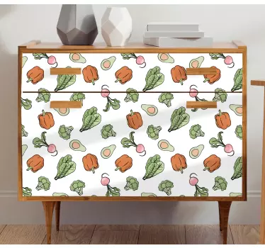 Cuisine wall sticker colorful vegetable design - TenStickers