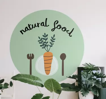 Cuisine wall sticker natural food design - TenStickers