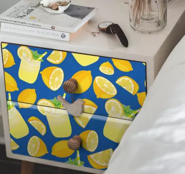 Cuisine wall sticker refreshing citrus design - TenStickers