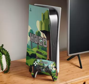 Custo jogos de vídeo cubos video game sticker - TenStickers