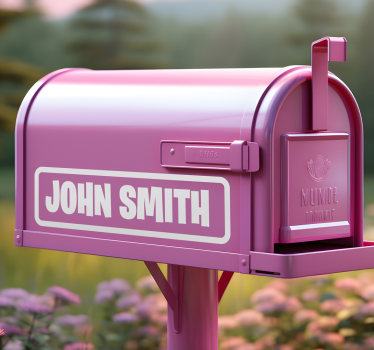 Custom 1 inch mailbox letters postbox sticker - TenStickers