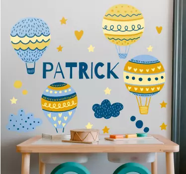 Custom balloons festival illustration sticker - TenStickers