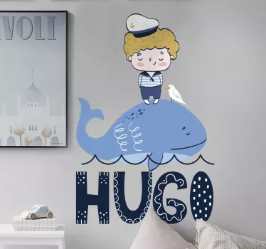 Custom sailor drawing nautical decal - TenStickers