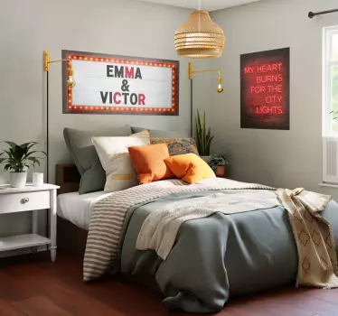 custom theater marquee theatre wall stickers - TenStickers