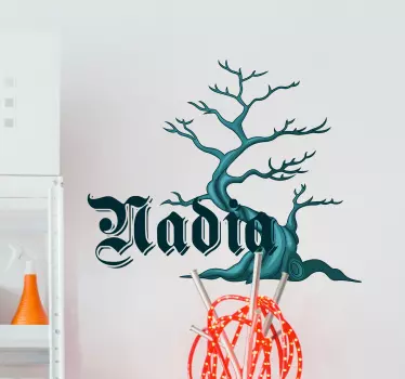 Custom Tree Design science sticker - TenStickers
