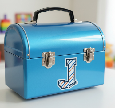 Illustration sticker custom capital letter lunchbox - TenStickers