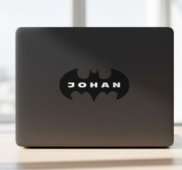 Laptop sticker custom hero bat decor - TenStickers