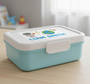 Illustration sticker custom lunchbox label - TenStickers
