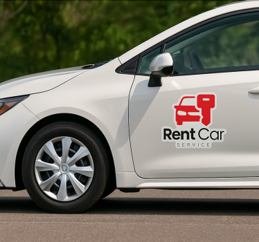 Customisable sticker for easy car rental logo - TenStickers