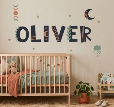 Illustration sticker custom children's room design - TenStickers