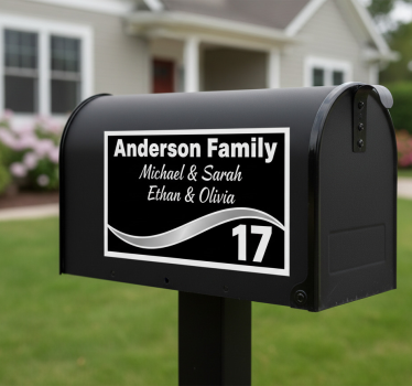 Customisable sticker for personalized mailbox letters - TenStickers