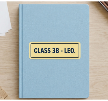 Customisable sticker school accessory - TenStickers
