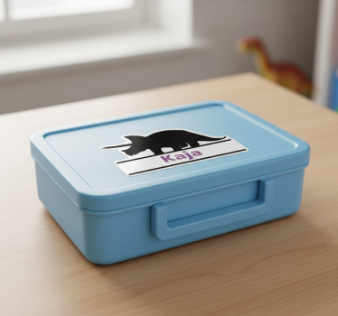 Triceratops illustration sticker - TenStickers