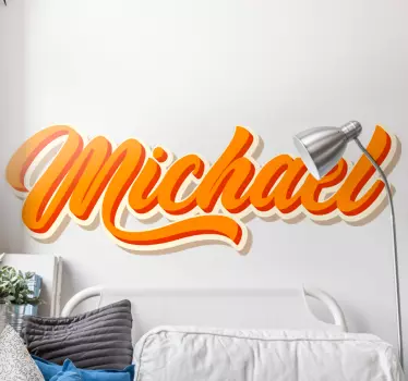 Customisable sticker with personalized name design - TenStickers