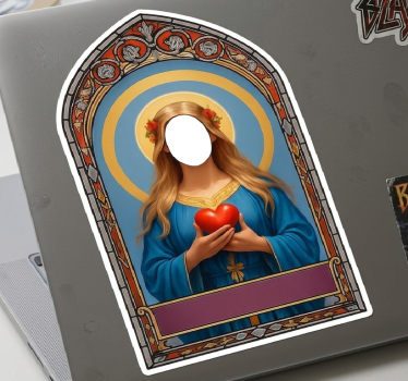 Customisable sticker woman personalise face - TenStickers