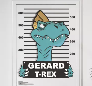 Customizable dinosaur world glass door decal - TenStickers