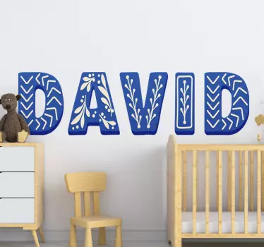 Customizable name Childrens Bedroom Wall Sticker - TenStickers