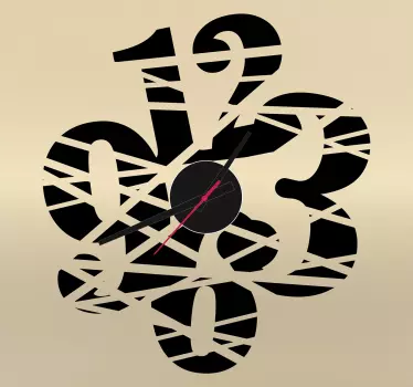 Cut Wall Clock Sticker - TenStickers