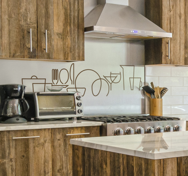 Cutlery cutlery decal - TenStickers
