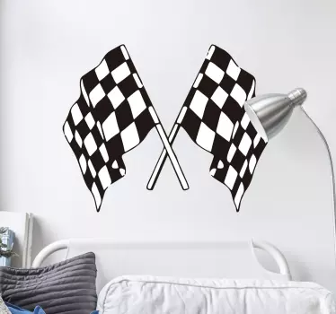 damier wall decal - TenStickers