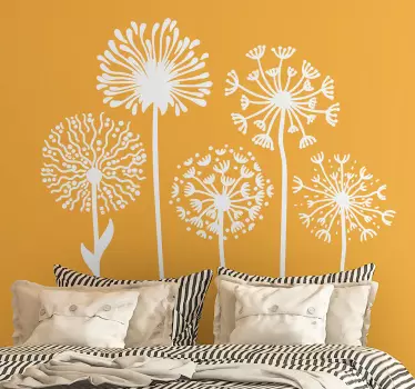 Dandelion flower flower wall decor - TenStickers