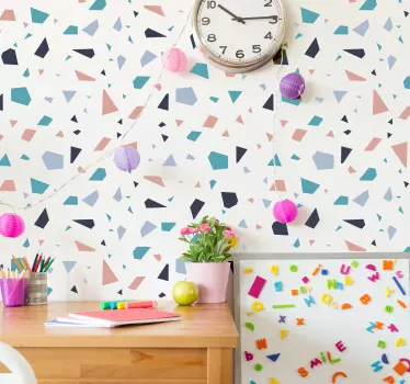 Decorative Colourful Shapes Wall Sticker - TenStickers