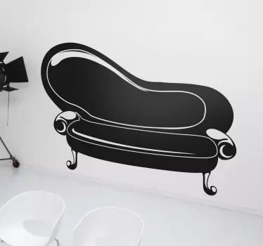 Decorative Vintage Sofa Sticker - TenStickers