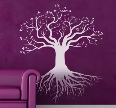 Deep Roots Tree Wall Sticker - TenStickers