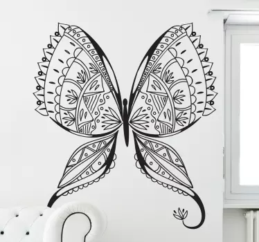 Detailed butterfly butterfly decal - TenStickers