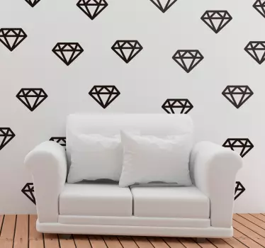 Diamond blade object wall decal - TenStickers
