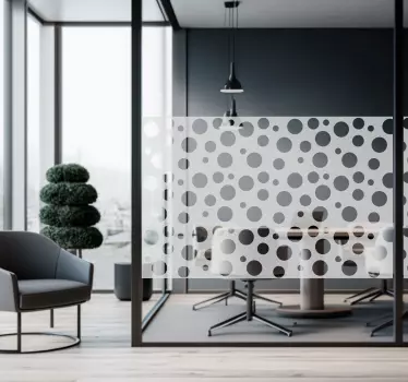 different dots window sticker - TenStickers