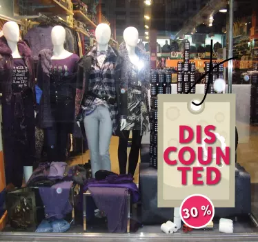 Discount Price Tag sales sticker - TenStickers