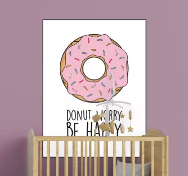 Donuts background decal - TenStickers