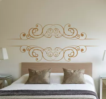 Drawn Filigree Sticker - TenStickers