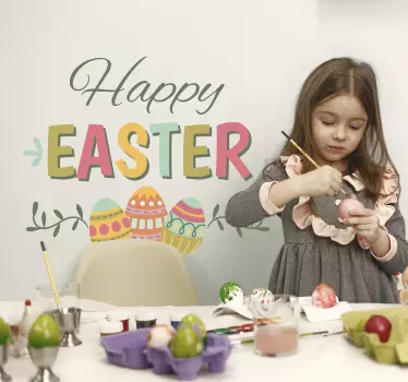 Easter Egg Wall Sticker - TenStickers