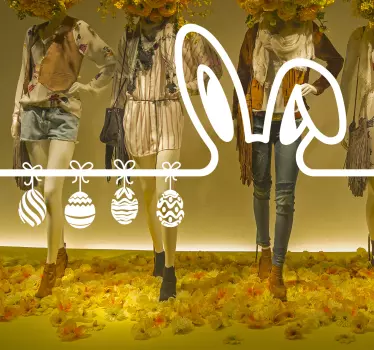 easter showcase shop window sticker - TenStickers