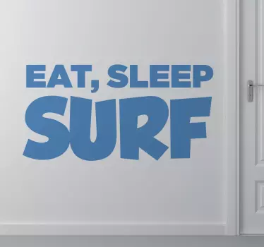 Eat Sleep Surf Sticker - TenStickers