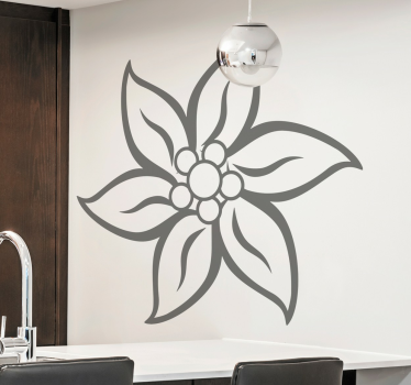Edelweiss Flower Sticker - TenStickers