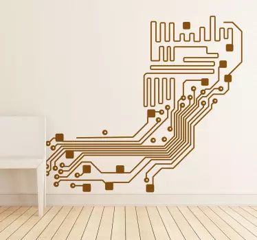Electronic circuit sticker - TenStickers