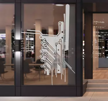 Electronic Circuit Wall Sticker - TenStickers