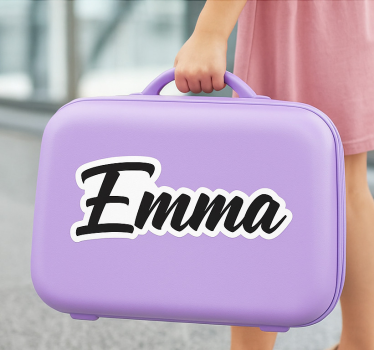 Elegant bold custom name wall sticker - TenStickers