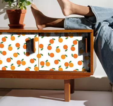 Elegant oranges decals for furniture - TenStickers