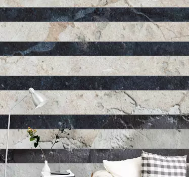 Elegant textured pattern bedroom wall sticker - TenStickers