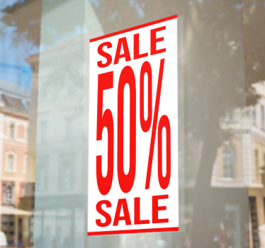 Elongated format discount sales sticker - TenStickers